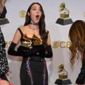 Blog Post : Olivia Rodrigo Broke One of Her Grammys in Half Backstage 